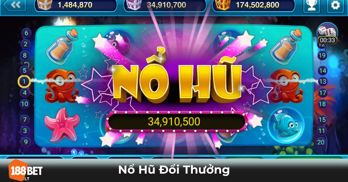 Nổ Hũ Đổi Thưởng 188bet – Trải Nghiệm Game Slot Hấp Dẫn 2 Nổ Hũ Đổi Thưởng Là Gì? Cách Chơi & Nhận Thưởng Tại 188bet